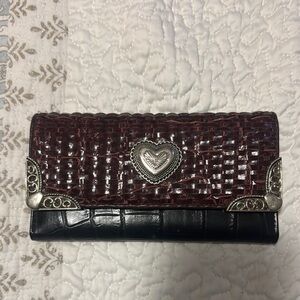 Elegant Black and Brown Women's Clutch
